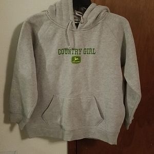 John Deere  "country girl" hooded Sweatshirt